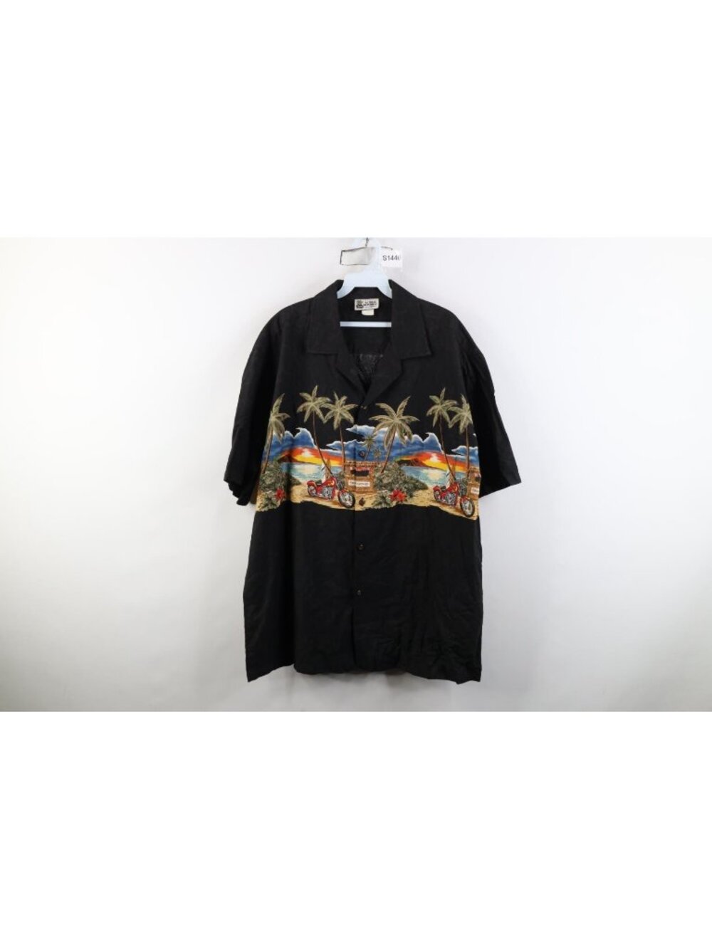 Vtg 90s Streetwear Mens XL Motorcycle Beach Camp Collar Hawaiian Button Shirt